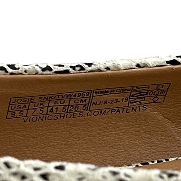 Vionic Josie Snakeskin Leather Heel Pumps Women’s Size 9.5 Kitten Heel - Picture 9 of 9